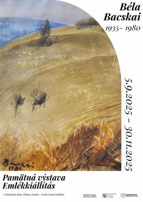 Plagát Pamätná výstava Béla Bacskai 1935-1980