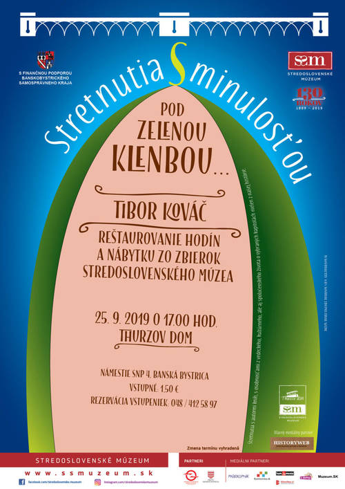 Plagát Reštaurovanie hodín a nábytku zo zbierok Stredoslovenského múzea