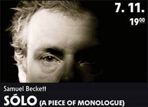 Plagát S. Beckett: SÓLO (A Piece of Monologue)