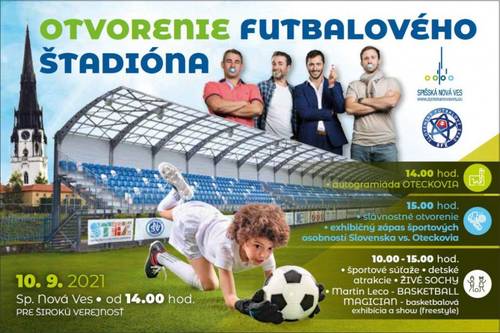 Plagát Slávnostné otvorenie futbalového štadióna