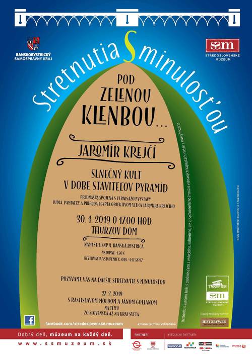 Plagát Slnečný kult v dobe staviteľov pyramíd s Jaromírom Krejčím