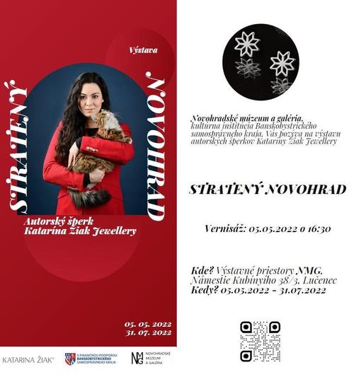 Plagát Stratený Novohrad. Autorský šperk Katarína Žiak Jewellery