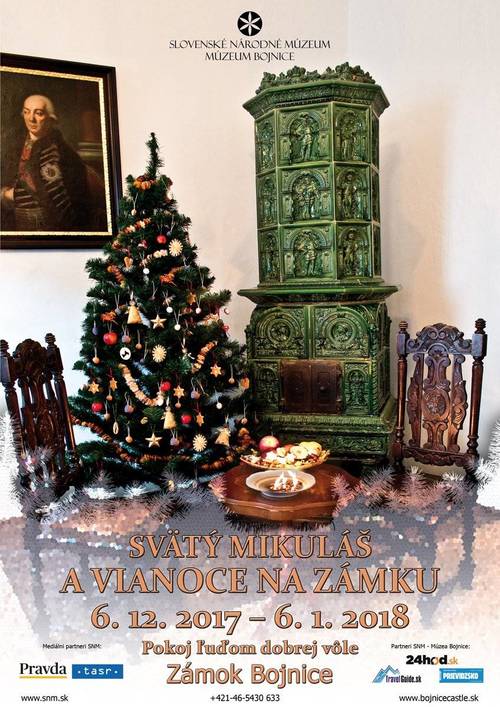 Plagát Svätý Mikuláš a Vianoce na zámku