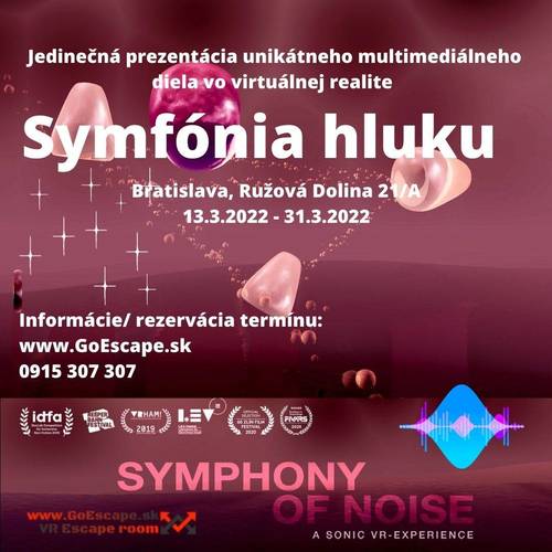 Plagát Symfónia hluku - audio - vizuálne - senzorický VR zážitok