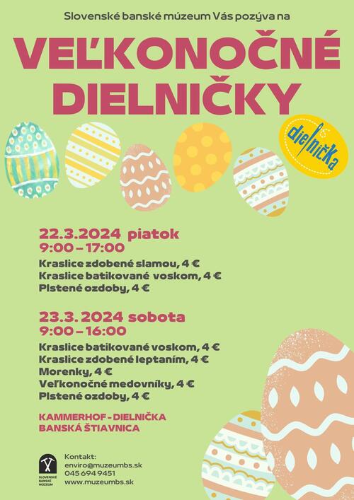Plagát Veľkonočné dielničky 2024
