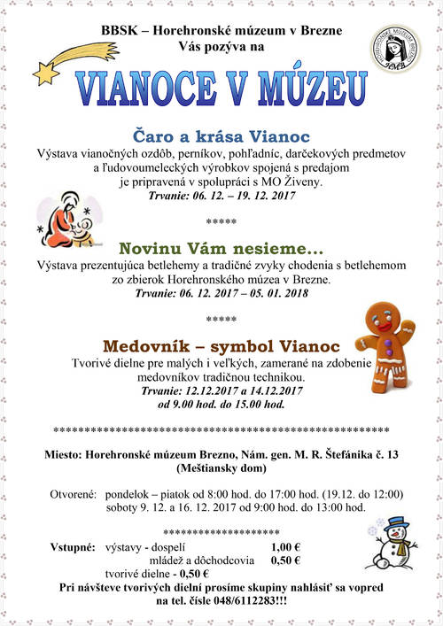 Plagát Vianoce v múzeu