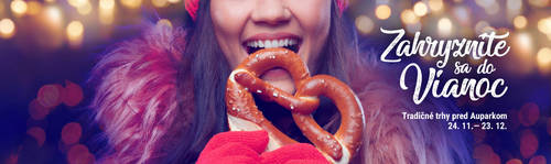 Plagát Vianočné trhy pred Aupark Košice