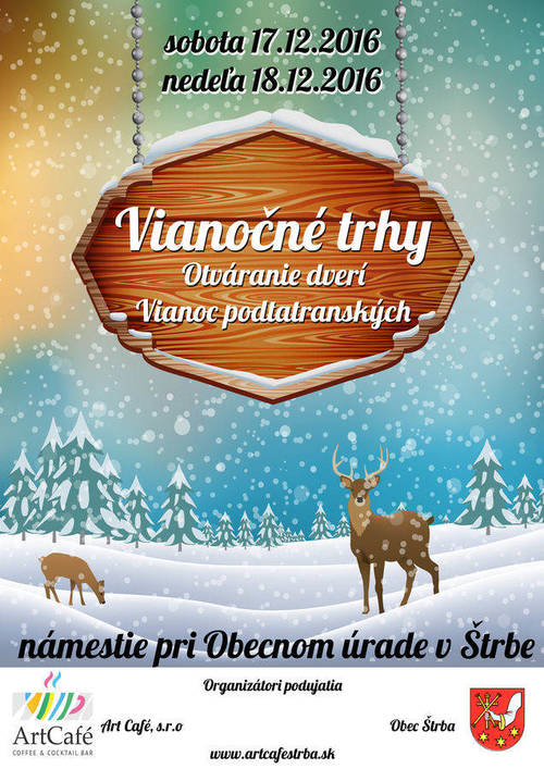 Plagát Vianočné trhy v Štrbe