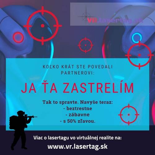 Plagát VR lasertag pre páry/ dvojice