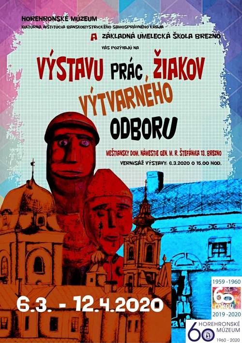 Plagát Výstava prác žiakov výtvarného odboru