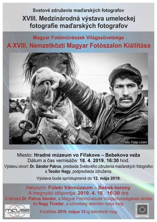 Plagát XVIII. Medzinárodná výstava umeleckej fotografie maďarských fotografov