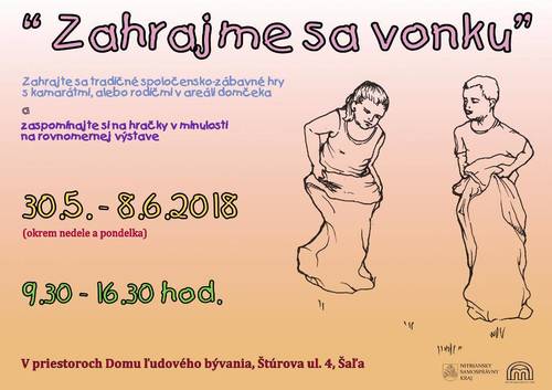 Plagát Zahrajme sa vonku a výstava hračiek