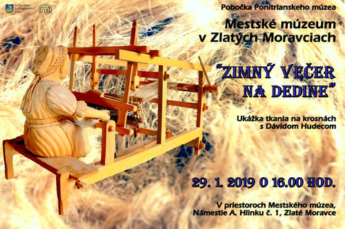 Plagát Zimný večer na dedine