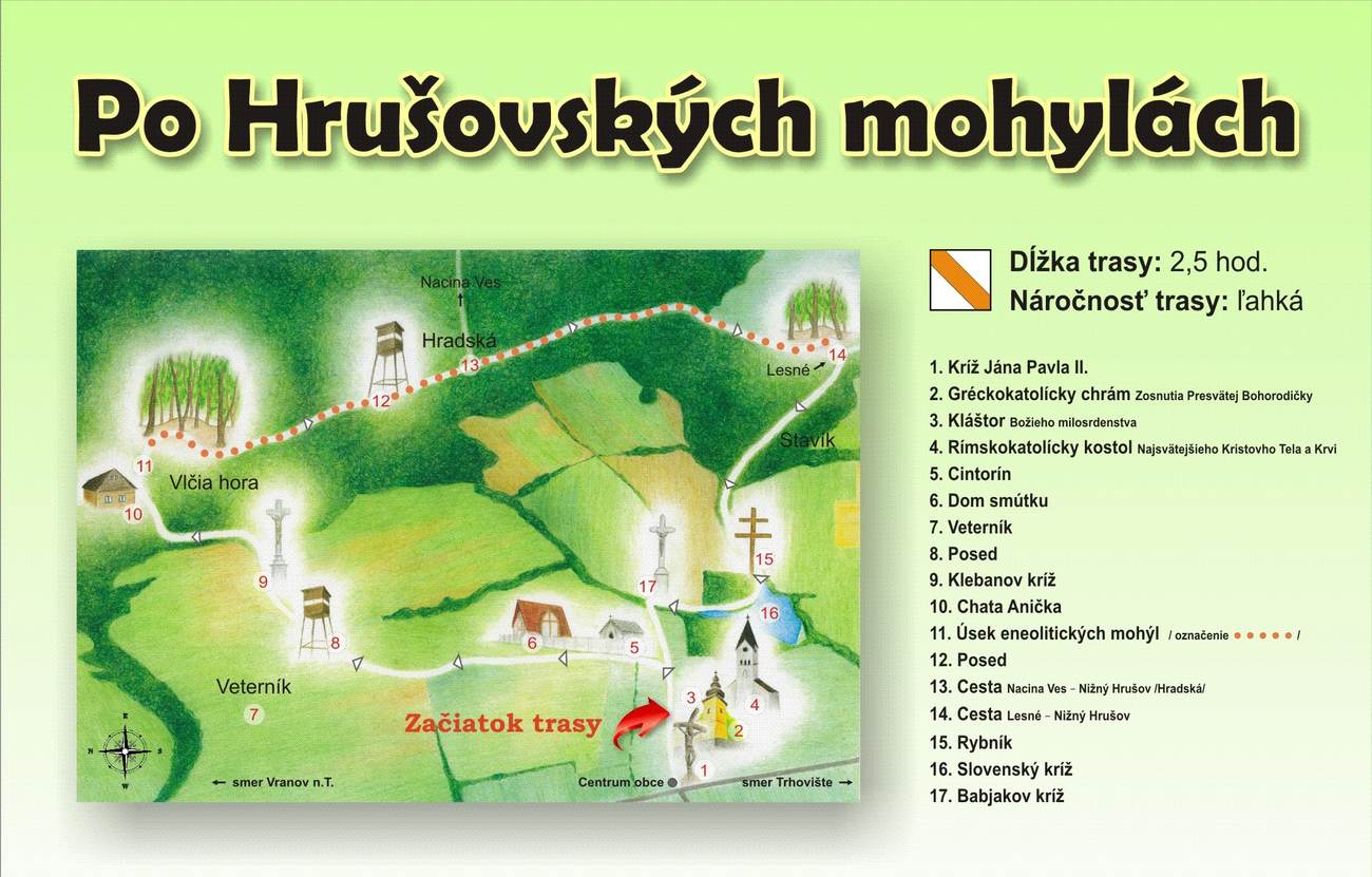 Po hrušovkých mohylách